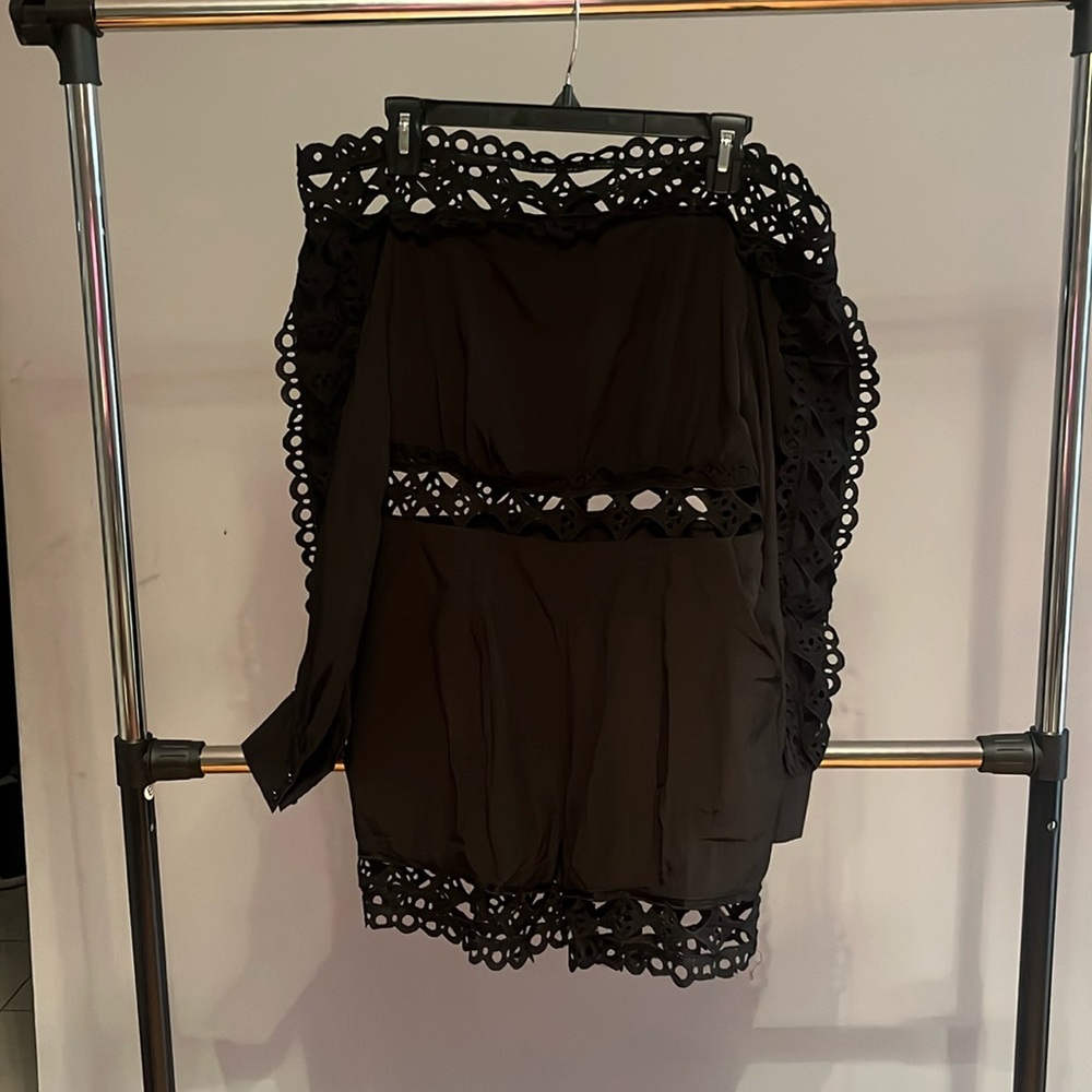 Black Off-The-Shoulder Romper